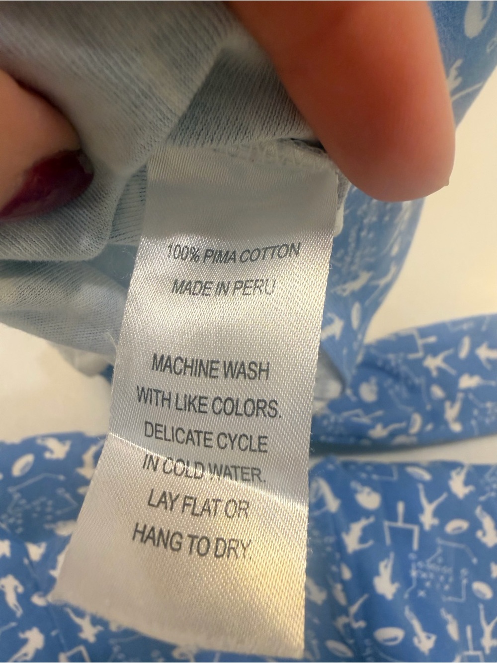 Lila & Hayes 3T football Blue Kids Pajama Set! 100% Pima cotton! EUC! - Picture 5 of 5